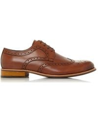 Dune - Wide Fit 'raidcliffe' Leather Brogues - Lyst