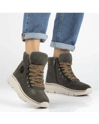 Love Lace - Evening Platform Suede Lined Lace Up Boots - Lyst