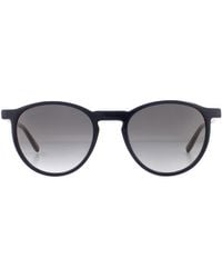 Lacoste - Round Blue Red Yellow Grey Gradient Sunglasses - Lyst