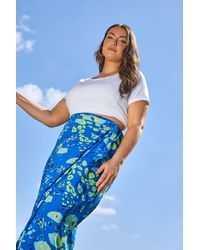 Yours - Printed Wrap Maxi Skirt - Lyst