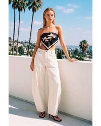 Nasty Gal - Seam Detail Balloon Leg Denim Jean - Lyst