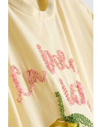 Yours - Beaded Lemon Graphic T-Shirt - Lyst