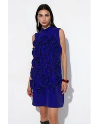Msn-Collection - Embroidered Sleeveless Mini Dress - Lyst