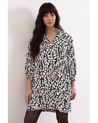 Phase Eight - Milicia V-Neck Printed Mini Tunic Dress - Lyst
