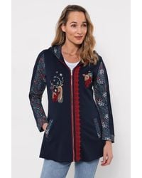 Joe Browns - Christmas Reindeer Zip Through Hoodie - Lyst