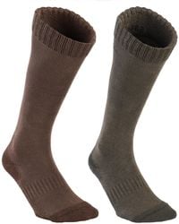 Solognac - Decathlon Pack Of 2 Pairs Of Breathable Tall Country Sport Socks 100 - Lyst