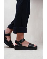 Where's That From - 'Phoenix' Wide Fit Classic Flat Sandals With Strap & Buckle Detail - Lyst