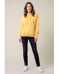 Enorsia - Relaxed Fit Graphic Printed Fleece Hoodie - Lyst