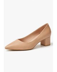 Spot on - Classic Block Heel Court Shoes - Lyst