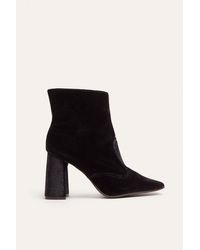 Oasis - Heeled Square Toe Ankle Boot - Lyst