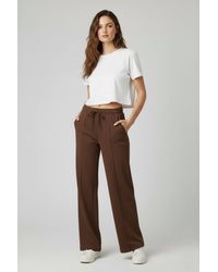 Stylewise - Loopback Seam Detail Wide-Leg Joggers - Lyst