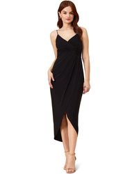 Adrianna Papell - Draped Jersey Wrap Gown - Lyst