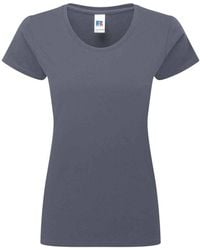 Russell - Authentic Ringspun Cotton Classic T-Shirt - Lyst