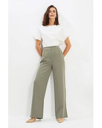 WOVCOR - Tailored Wide Leg Woven Trousers - Lyst