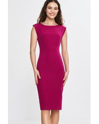 Love Lace - Evening Viscose Sleeveless Pencil Dress - Lyst