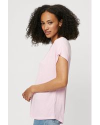 Dorothy Perkins - Tall Pink Short Sleeve T-shirt - Lyst