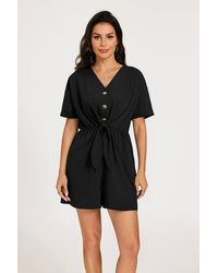 FS Collection - Button Down Playsuit - Lyst