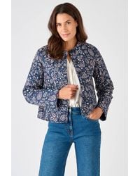 DAMART - Lightweight & Stylish Floral Quilted Cropped Jacket - Lyst