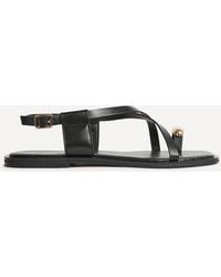 Linzi - Mist Toe Ring Flat Sandals - Lyst