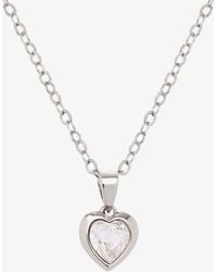 Ted Baker - Hannela Tone Crystal Heart Necklace Tbj1681-01-02 - Lyst