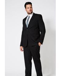 Burton - Plus And Tall Tailored Black Stretch Suit Blazer - Lyst
