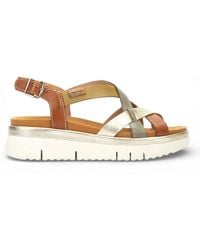 TruClothing - Leather Extra-Light Summer Wedge Sandals - Lyst