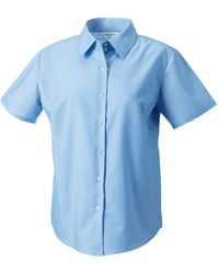 Russell Collection - Oxford Short-Sleeved Shirt - Lyst