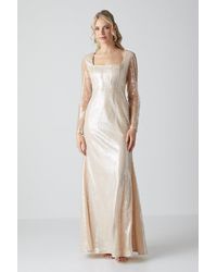 Coast - Glass Sequin Long Sleeve Wedding Dress - Lyst