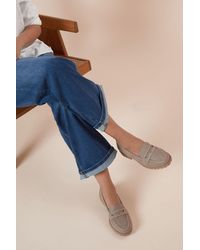 Dorothy Perkins - Wide Fit Leoni Chunky Loafers - Lyst