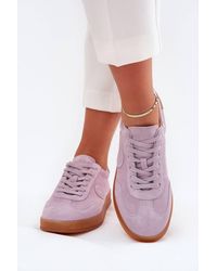 Love Lace - Everyday Comfortable Suede Sports Trainers - Lyst