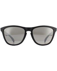 Oakley - Square Matte Black Prizm Black Polarized Sunglasses - Lyst