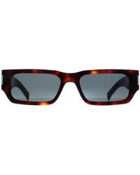 Saint Laurent - Rectangle Havana Crystal Sl660 - Lyst