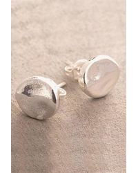 Otis Jaxon London - Round Sterling Stud Earrings - Lyst