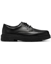 Clarks - Lorcam Walk Youth Leather Derby Shoes, Lace Up, School Shoes - Lyst