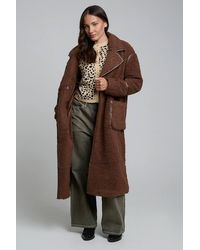 Wednesday's Girl - Teddy Borg Longline Button Coat - Lyst