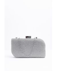 Where's That From - 'diamante' Clutch Box Bag - Lyst