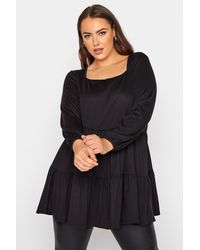 Yours - Milkmaid Smock Top - Lyst