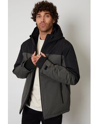 Threadbare - 'dolomiti' Microfleece Lined Hooded Two-tone Ski Jacket - Lyst