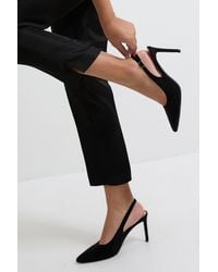 Dorothy Perkins - Wide Fit Dasha Sling Back High Stiletto Court Shoes - Lyst