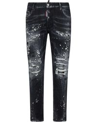 DSquared² - Tidy Biker Button Fly Skinny Fit Jeans - Lyst