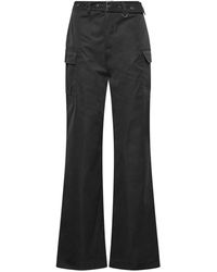 Long Tall Sally - Tall Belted Wide Leg Cargo Trousers - Lyst