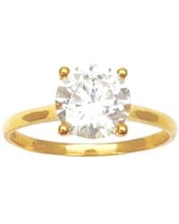 Raina Jewels - 22Ct Round Cubic Zirconia 4-Claw Prong Engagement Ring 7Mm - Lyst