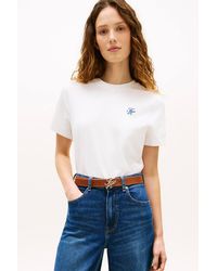 Tommy Hilfiger - Th Script Reg C-Nk Ss Tee - Lyst