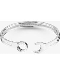 T.H.Baker - Sterling Medium Spanner Torque Bangle S8031 - Lyst