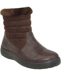 Chums - Wide Ee Fit Pu Thermal Lined Side Zip Mock Suede Boot - Lyst