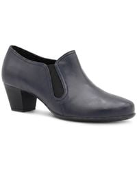 Pavers - Leather Block Heel Slip On Shoe Boots - Lyst
