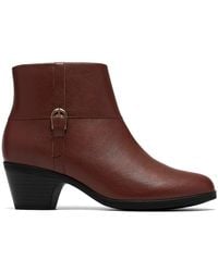Clarks - Emily2 Style British Tan Leather Ankle Boots - Lyst