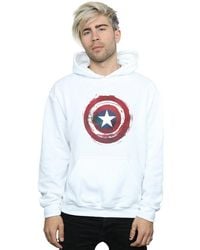 Marvel - Captain America Splatter Shield Hoodie - Lyst