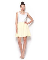 Love Lace - Ruffled Flared Circle Mini Skirt - Lyst