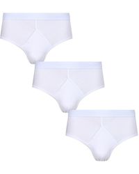Pringle of Scotland - 3 Pack Classic High Rise Brief With Fly Front Opening Triangle Pouch - Lyst